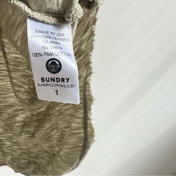 Anthropologie Sundry Womens Green "Forever and ever" Tank Top Size Small - Picture 5 of 5